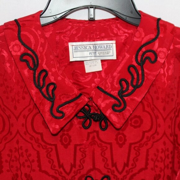 Vintage Jessica Howard Red Petite Short Jacket - Picture 16 of 16